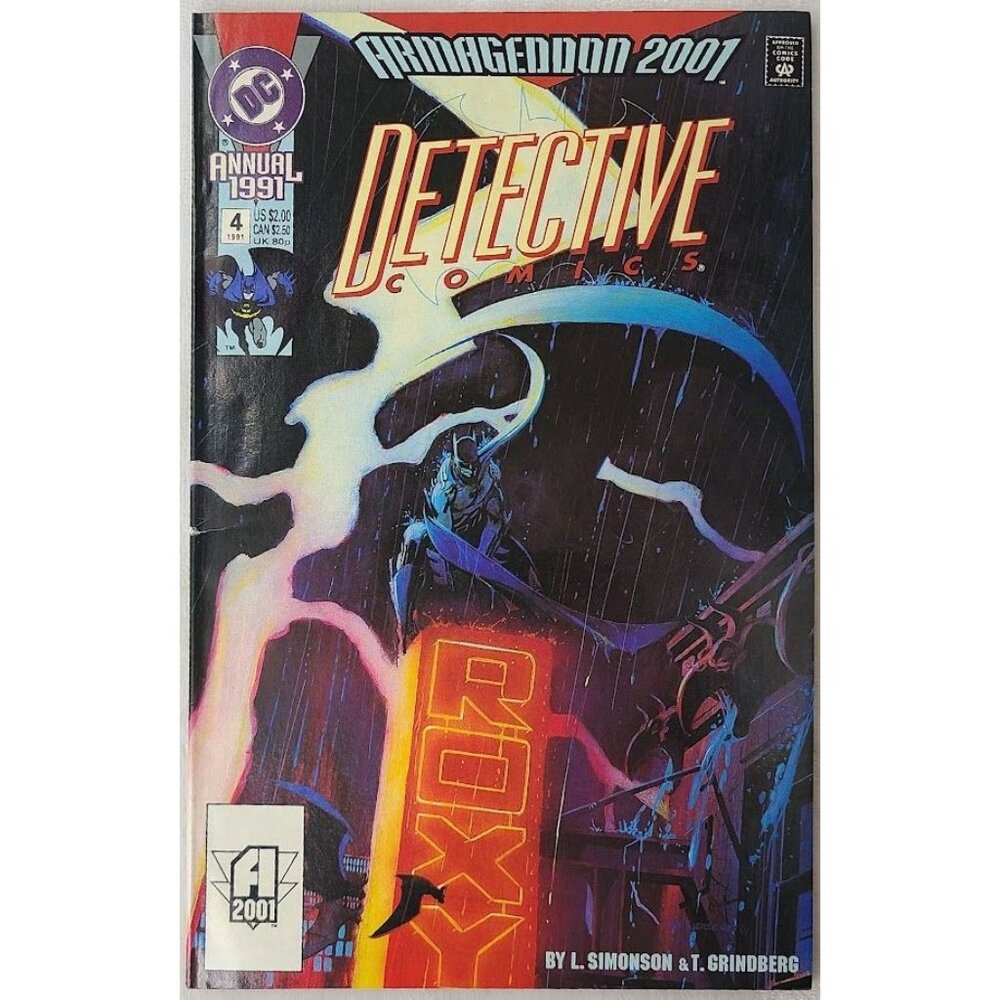 Detective Comics Annual 4 DC Comics 1991 FN+ 6.5 Armageddon 2001 Batman